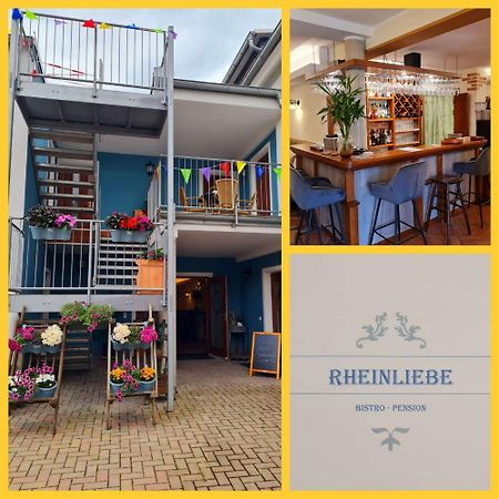 Rheinliebe Bistro Und Pension 로르히 암 르하인 외부 사진